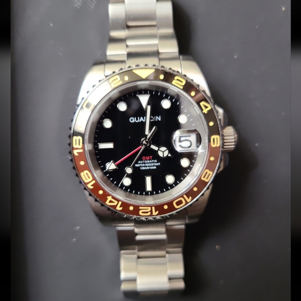Guanqin Gmt automatic nh34 automatic watch